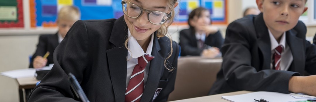 Two students in class