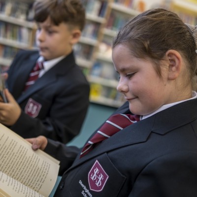 Pupils reading